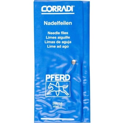 PFERD TOOLS 12315092 CORRADI naaldvijlenset Zwitserse kap 0 in PVC-roltas Lengte 180 mm 1 stuk(s)