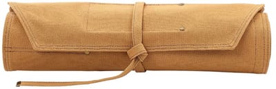 XinZuo Messentas oprolbaar - Khaki | Voor 8 messen + keukenschaar + ritssluiting | Gemaakt van fijn verdikt Canvas | Messenmap - kokstas - foudraal - chef bag - tas voor messen