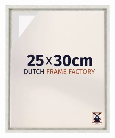 Baklijst 25x30 cm - White Wash - Geschikt voor Canvasdoek - MDF Baklijst Lausanne