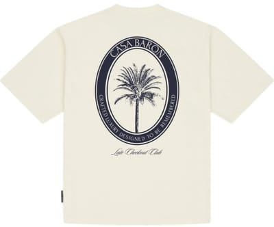 Baron Filou Heren T-shirt Wit Backprint Casa Baron Palm