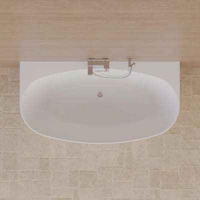 SPALINA - Vrijstaand bad - Magic 170 blanche, 170 x88 x58 cm, Wit