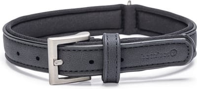 Beeztees Balacron Ax Halsband Hond - Kunstleer - Zwart - 36-44 cm x 20 mm