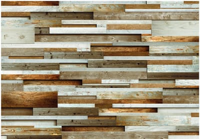 Fotobehang - Wooden order.