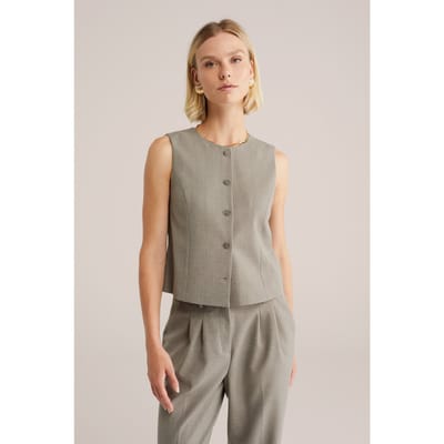 WE Fashion Gilet Greige Taglia: 32 | Gilet Outlet | Donna