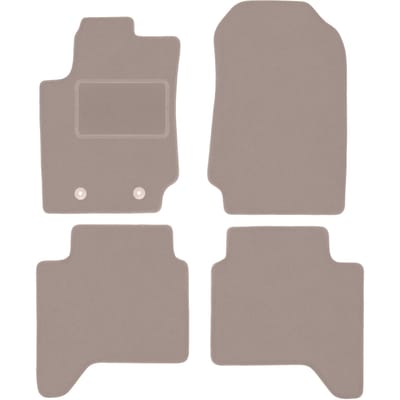 Beige velours matten voor: Ford Ranger Raptor pick-up (2019-)