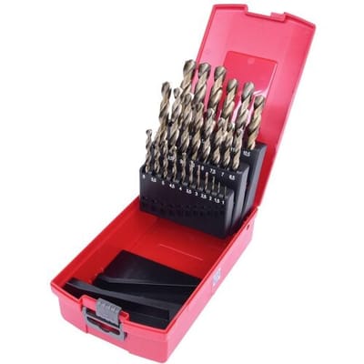 KS Tools 330.3623 3303623 HSS-G-Co 5 Metaal-spiraalboorset 1 mm, 1.5 mm, 2 mm, 2.5 mm, 3 mm, 3.5 mm, 4 mm, 4.5 mm, 5 mm, 5.5 mm, 6 mm, 6.5 mm, 7...