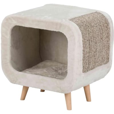 Trixie - Kattenhuis - Alicia Relax Huis - Lichtgrijs/Grijs Gemêleerd - 48X48X38 cm
