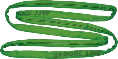 Ronde hijsband - Sjouterm - Zwaar tillen - Dubbel ommanteld - 3 meter - Groen
