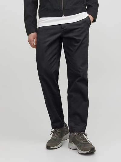 JACK & JONES Kane Dave Chino loose fit - heren chino - zwart - Maat: 32/30