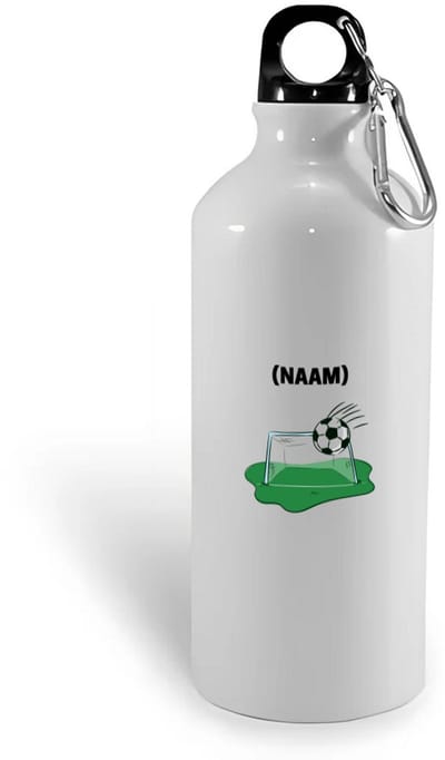 Hacebo® - Voetbal met eigen naam waterfles - Voetbal - Voetballer - Sport - water fles - 400ML