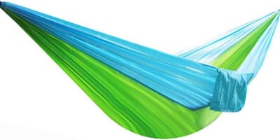 Hangmat - Kampeerhangmat Ontspanning - Buiten relaxen - Lichtgewicht Parachute Doek - 230x85cm - Groen