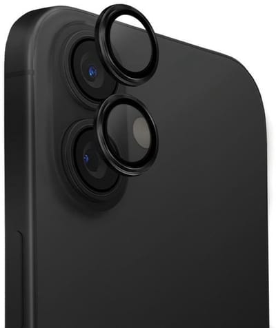 Uniq Optix Serie - Aluminium Cameralensbeschermer - iPhone 16 - Midnight Zwart