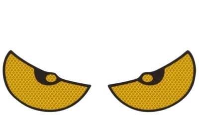 2 Stks/set Reflecterende Autostickers - Verbeter De Zichtbaarheid En Veiligheid Van Uw Voertuig Met Duivelse Oogstickers