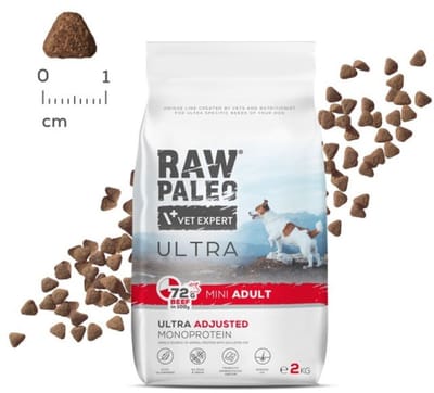 VetExpert Raw Paleo Ultra - Hondenvoer Rund - Mini Adult (Kleine Rassen) - 2 kg - Monoproteïne & Graanvrij