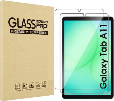 Screenprotector voor Samsung Galaxy Tab A11 - 2 stuks Beschermglas van glas Transparante glazen schermbeschermfolie