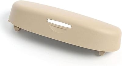Brillenetui Auto - Zonnebrilhouder - Veilig Opbergen - Gestroomlijnd Ontwerp - 20 cm Lengte - Beige