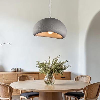 LumenXL Wabi Sabi hanglamp Urban Stone - grijs steenmotief - 48 x 38 cm