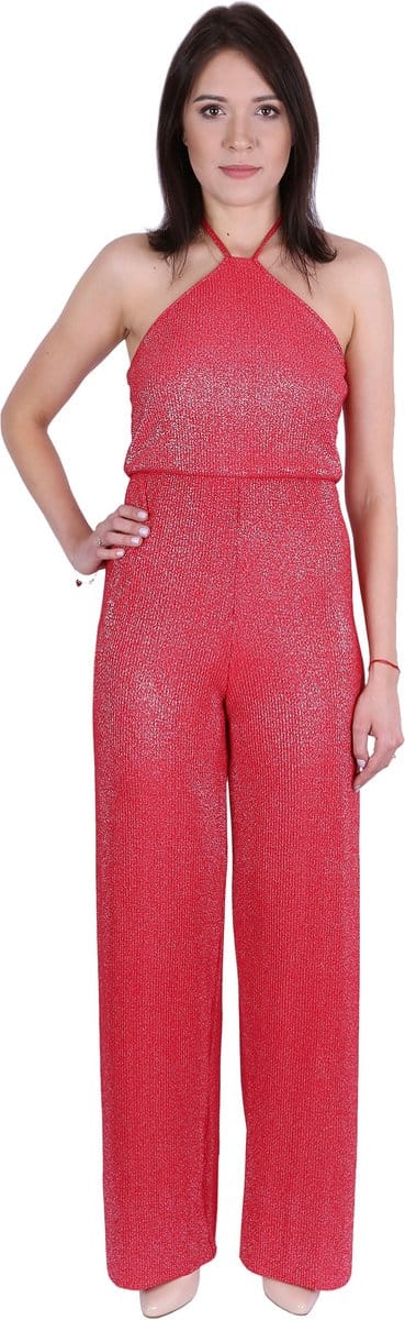 John Zack glinsterende rode jumpsuit