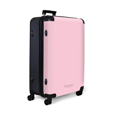 NoBoringSuitcases.com® - Koffer groot - Reiskoffer lichtgewicht - Pastel roze - Rolkoffer met 4 wielen - Grote trolley XL - 98 liter bagage