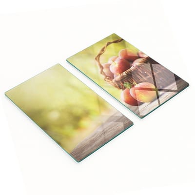Multifunctionele decoratieve glazen keukenplanken in de vorm van een appelmand, 2x30x52 cm