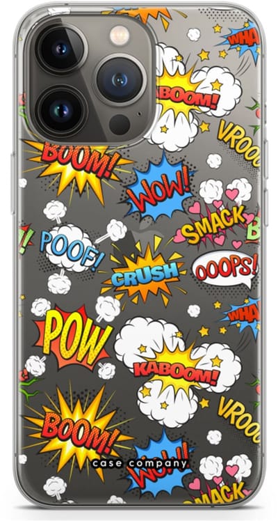 Case Company® - Hoesje geschikt voor iPhone 13 Pro hoesje - Pow Smack - Soft Cover Telefoonhoesje - Bescherming aan alle Kanten en Schermrand