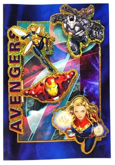 Avengers Marvel 3D Wenskaart
