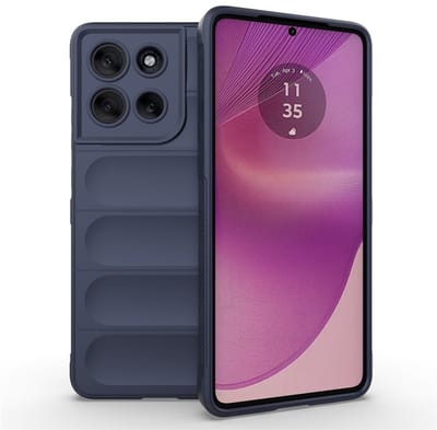 Coverup Hoesje - Geschikt voor Motorola Moto G86 Hoesje - Coverup Hands-On Rugged Back Cover - Blauw