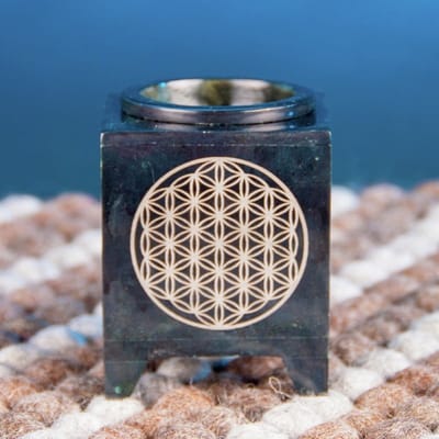 Aromalamp flower of life zwart