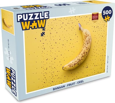 Puzzel Banaan - Fruit - Geel - Legpuzzel - Puzzel 500 stukjes