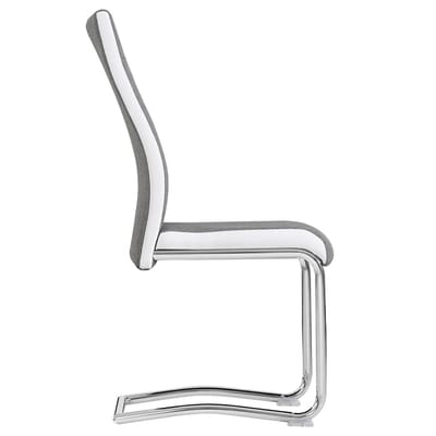 Eetkamerstoelen ALBA, set van 4 - grijs/wit