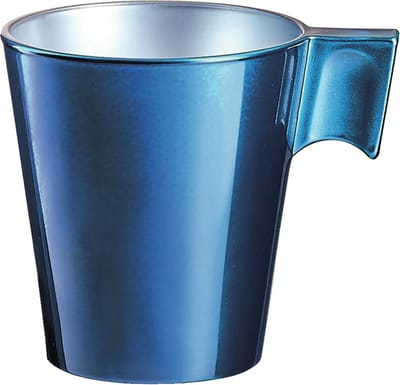 Luminarc Espresso kopje - donkerblauw - keramiek - 80 ml - koffiekopje bekers