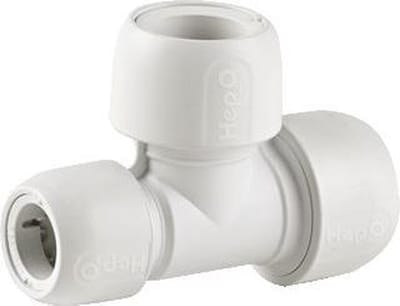 Wavin Hep2o Insteekkoppeling 3 aansluitingen - T-stuk 28x28x22mm. 3x insteek