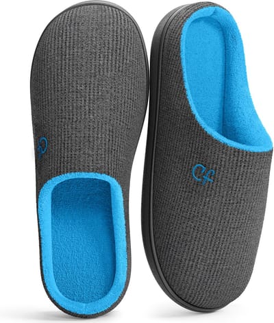 Pantoffels Heren - Sloffen - Maat 42/43 - Grijs - Anti-slip - Comfeet
