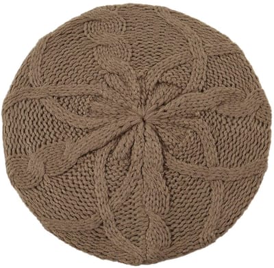Dames Baret Muts Franse Stijl – Gebreide Baret Hoed Effen Kleur, Lichte Lente & Herfst Muts voor Vrouwen, Mode Hoed Dames-BRUIN