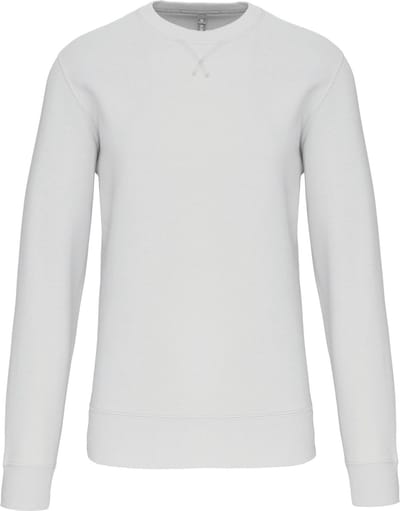 Unisex Sweater met ronde hals merk Kariban Wit - L
