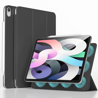 imoshion Tablet Hoes - Geschikt voor Apple iPad Air 5 (2022) / Air 4 (2020) / Air 11 inch (2026) M4 / Air 11 inch (2025) M3 / Air 11 inch (2024) M2 - Magnetic Bookcase - Zwart