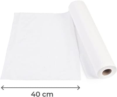 Papierrol - Brancard papier - Hygiënisch werken - Voorgesneden stroken - 60 meter - Wit