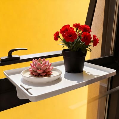 Nachtkastje Hangend - Bedtafel Organizer - Opbergen Beddengoed - Zonder Boren Te Plaatsen - 32 x 23.5 cm - Wit