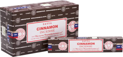 Satya - cinnamon - kaneel - wierook - doos 12 pakjes