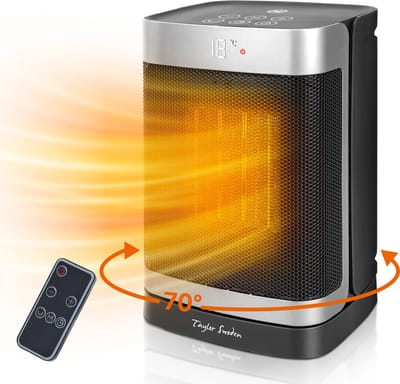 Taylor Swoden Elektrische Kachel - Keramische Ventilatorkachel - Heater - Verwarming Electrisch - 1500W - Zwart