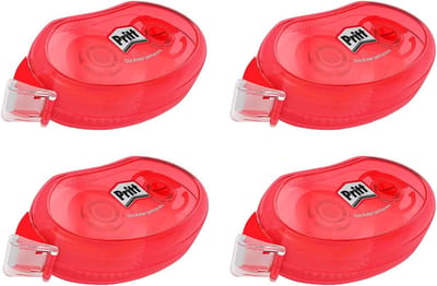 Compacte permanente lijmroller met uitstekende kleefprestaties - 10m x 8,4mm, set van 4