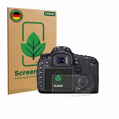 2 Stuks Screenprotector voor Canon EOS 7D - Hoogwaardige Beschermfolie transparant