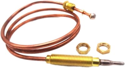 Universeel Thermokoppel - Thermo Koppeling Grill - Gasapparaten Beveiligen - Snelle en Stabiele Prestaties - 600mm - Zilver