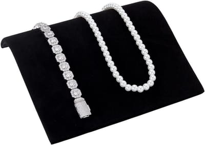 Zwarte Fluwelen Armband Display Stand voor Kettingen en Sieraden - Organisator voor Retail en Beurzen, Ideaal voor Armbanden en Horloges