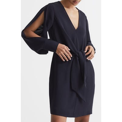 Reiss Diana Mini Dress — Navy Size: 4 | Mini Dresses Outlet | Dames | Blauw
