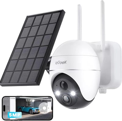 ieGeek Solar Bewakingscamera Outdoor Draadloze 3K Super HD PTZ CCTV Camera Wi-Fi Bewakingscamera Home Security Kleur Nachtzicht PIR Menselijke Detectie Twee-weg Audio