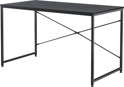 Bureau Nice 120x60x72 cm spaanplaat en metaal zwart