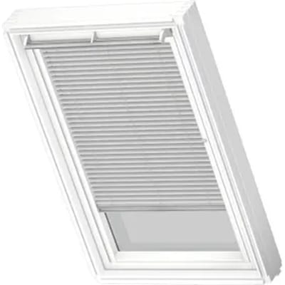 Velux Jaloezie Manueel White Line Pal Mk08 7057swl Geborsteld Zilver