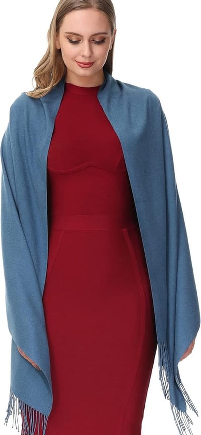 Zijdezachte Sjaal – Dames Sjaal – Blauw