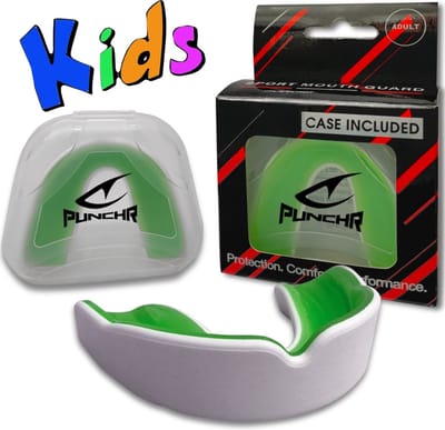 PunchR™ Pro Gel-Fit Gebitsbeschermer MG-008 Kids Wit Groen